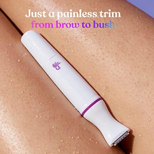 Bombay Shaving Company Bombae 6-in-1 Sensitive Areas Trimmer for Women for Eyebrow, Face, Bikini and Underarms | 90 minute run time | 1 year warranty | Gentle Hair Remover