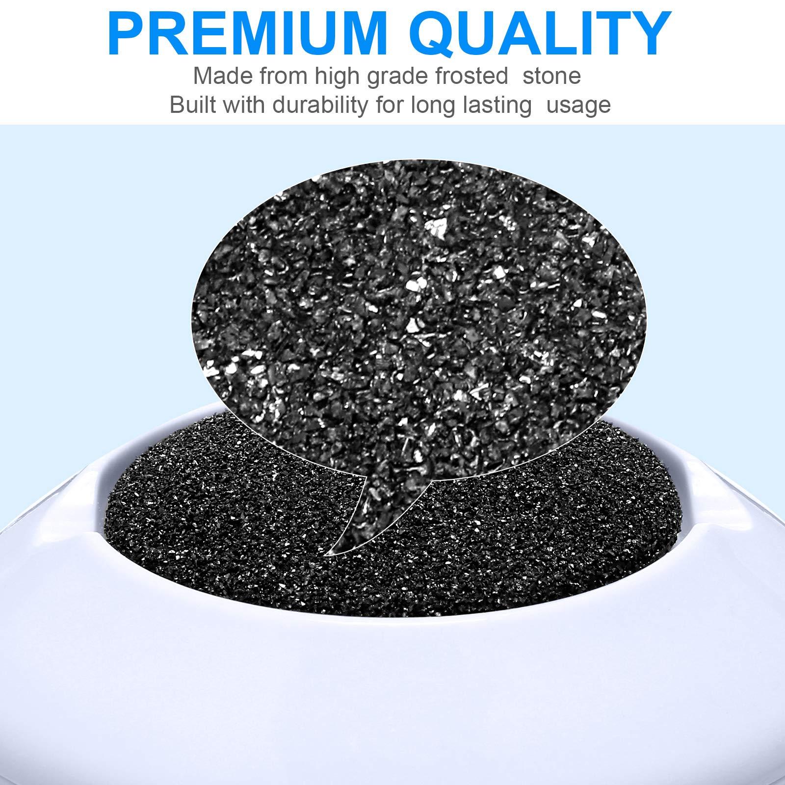 BBTO 20 Pieces Regular Coarse Replacement for Portable Electric Foot Grinder Foot File Callus Remover Electric Callus Remover Hard Skin Eliminator Grind Head for Cracked Heels Dead Skin