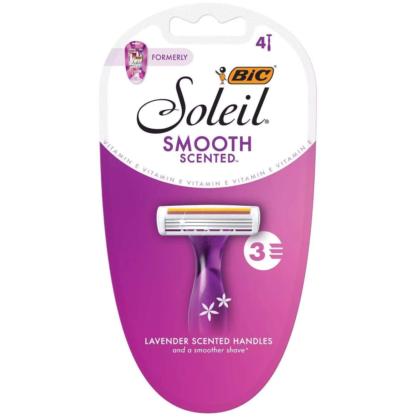BIC Bic Soleil Twilight, Triple Blade Disposable Shavers for Women 4 ea (Pack of 3)