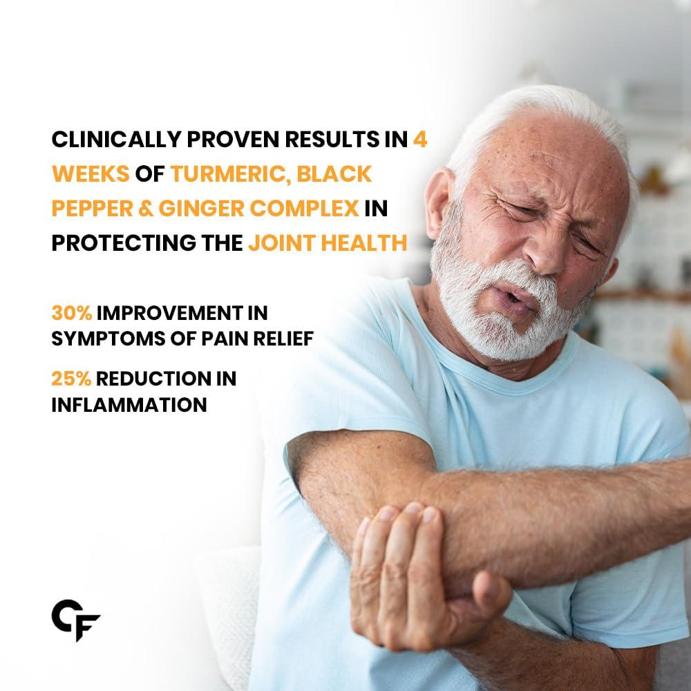 Carbamide Forte Carbamide Forte Curcumin Tablets with Piperine and 95% Curcuminoids | Anti inflammatory Supplement for Adults | With Curcuma Longa, Turmeric & Ginger Root extract | 60 Veg Tablets