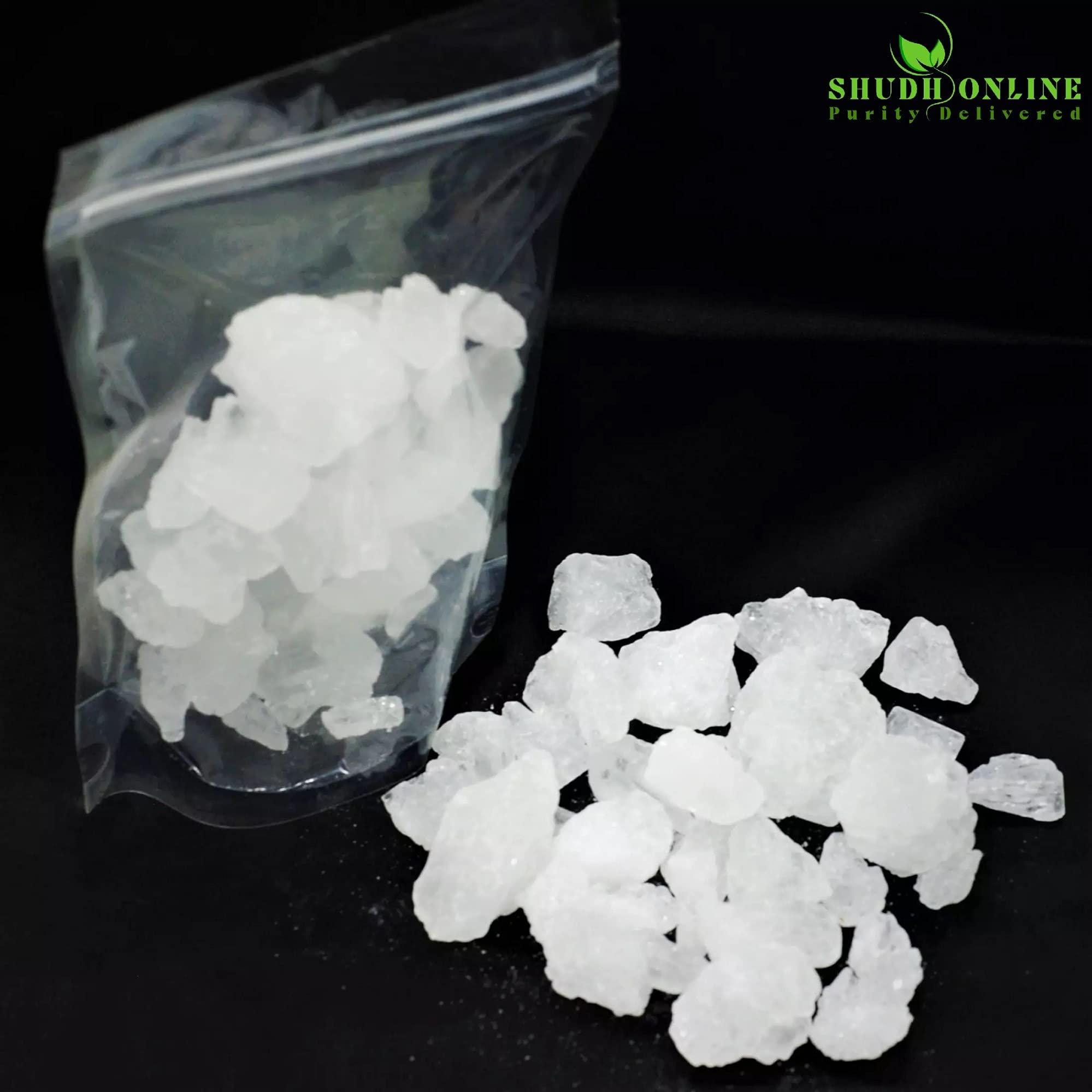 Shudh Online Shudh Online Fitkiri, Fitkari, Fitakri, Alum stone (500 grams / 0.5 Kg) - Water purification, vastu, shaving, skin, teeth, plants