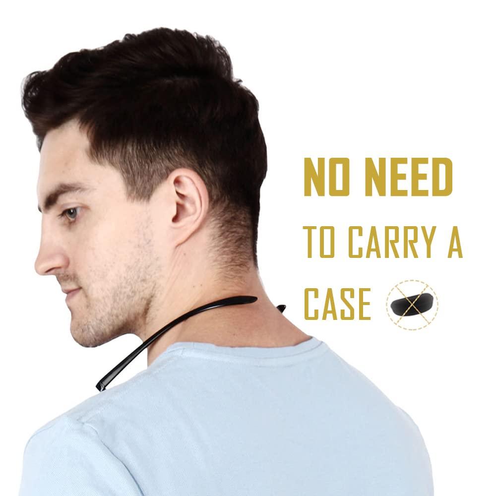 IRYZ IRYZ Long Sides Hang in Neck Rectangular Solid Full Rim Frame Reading Glasses for Men & Women | Medium Red | Near Vision Power +1.0, 1.25, 1.5, 1.75, 2.0, 2.25, 2.5, 2.75, 3.0