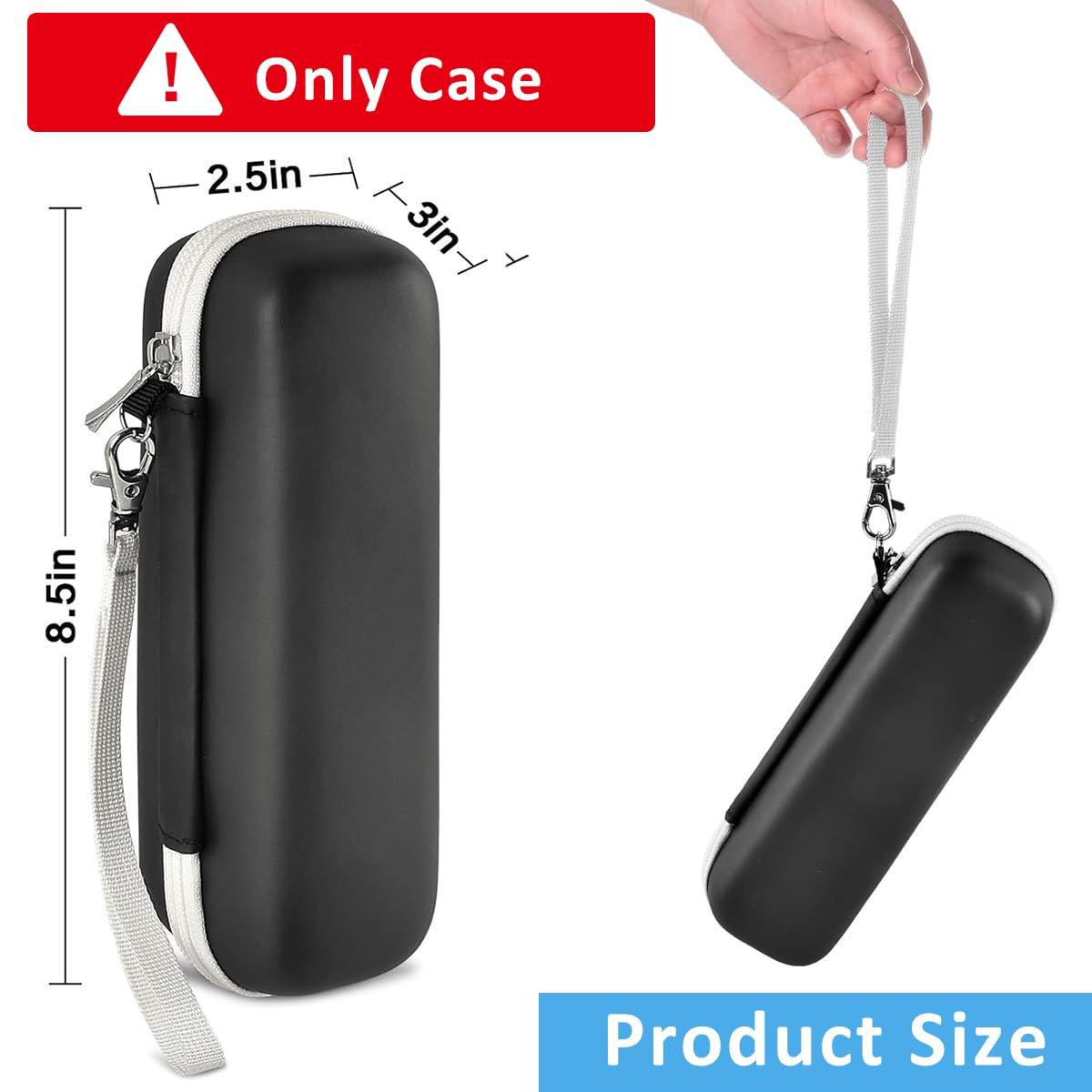 HANNEA HANNEA Hard Travel Case for Oral B/Oral-B Pro 1000 1500 5000 7000 7500 6000 9600/ Phlips Sonicare 4100 5100 1100 6100 5300 Electric Toothbrush, Portable EVA Protective Storage Bag, Black (Case Only)