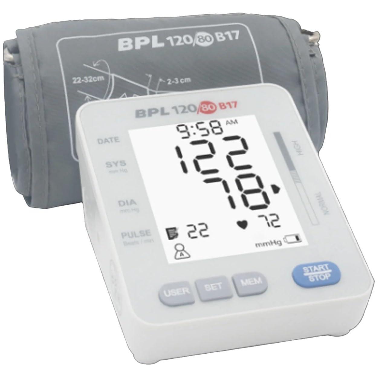BPL Medical Technologies BPL Medical Technologies B17 Automatic Blood Pressure Monitor - (White)