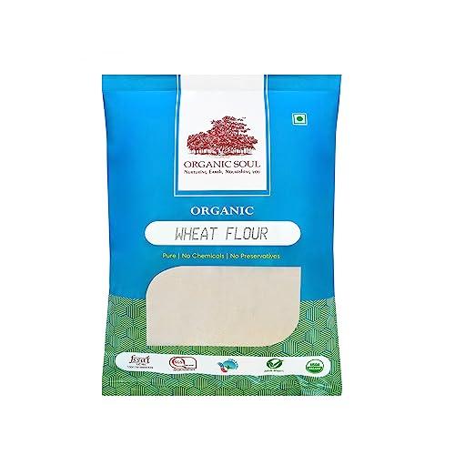 Organic Soul Organic Organic Soul, Organic Whole Grain Wheat Chakki Atta/Flour, 1Kg