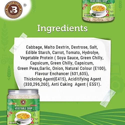 Brew Lab Brew Lab Classic Mix Vegetable Soup Powder | Rich Source of Fluids | Suitable For Vending Machines | Healthy & Tasty | (250gm)