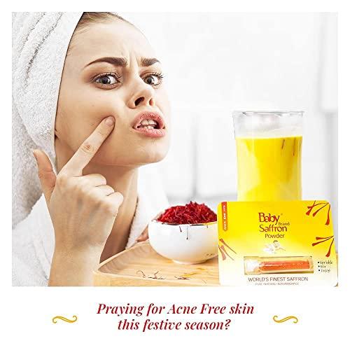 Baby Saffron Baby Saffron 100% World's Finest Mongra Saffron/Kesar Powder (A++++ Quality) For Tilak,Delicious Sweets, Pregnant Women, Skin Care (1 GM Each) (Pack of 3)