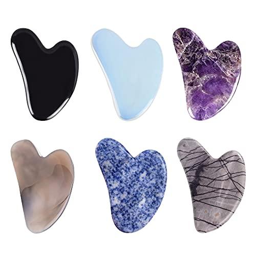 Dorakitten Dorakitten Gua Sha Facial Tool Crystal Lightweight Heart Shape Small Professional Scraping Massage Tool Women Girls Natural Small Mini Creative