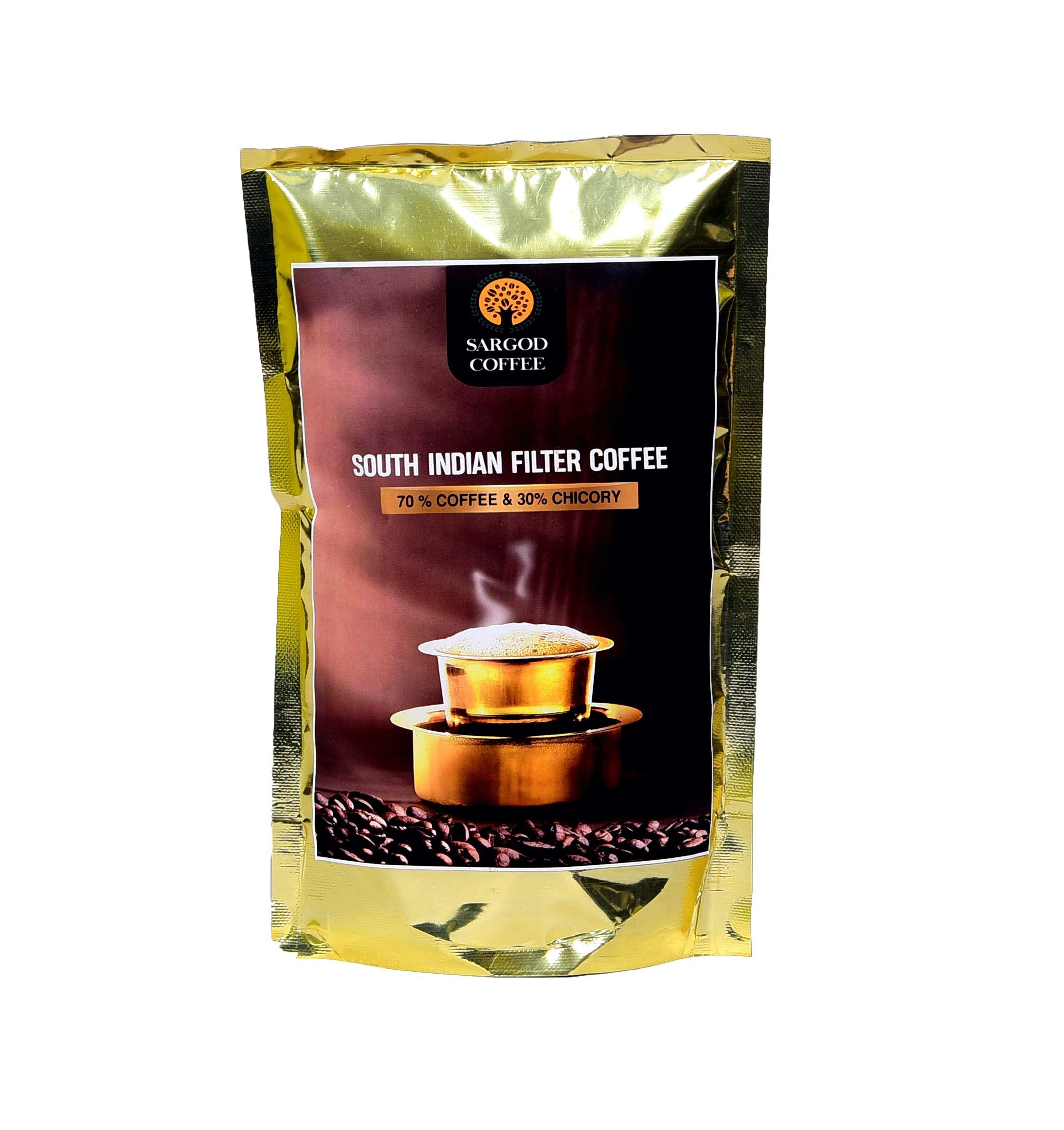 Sargod Coffee Sargod Coffee - South Indian Filter Coffee From Chikmagalur Region | 70% Coffee:30% Chicory | Traditionally Roasted Coffee (250 Grams)