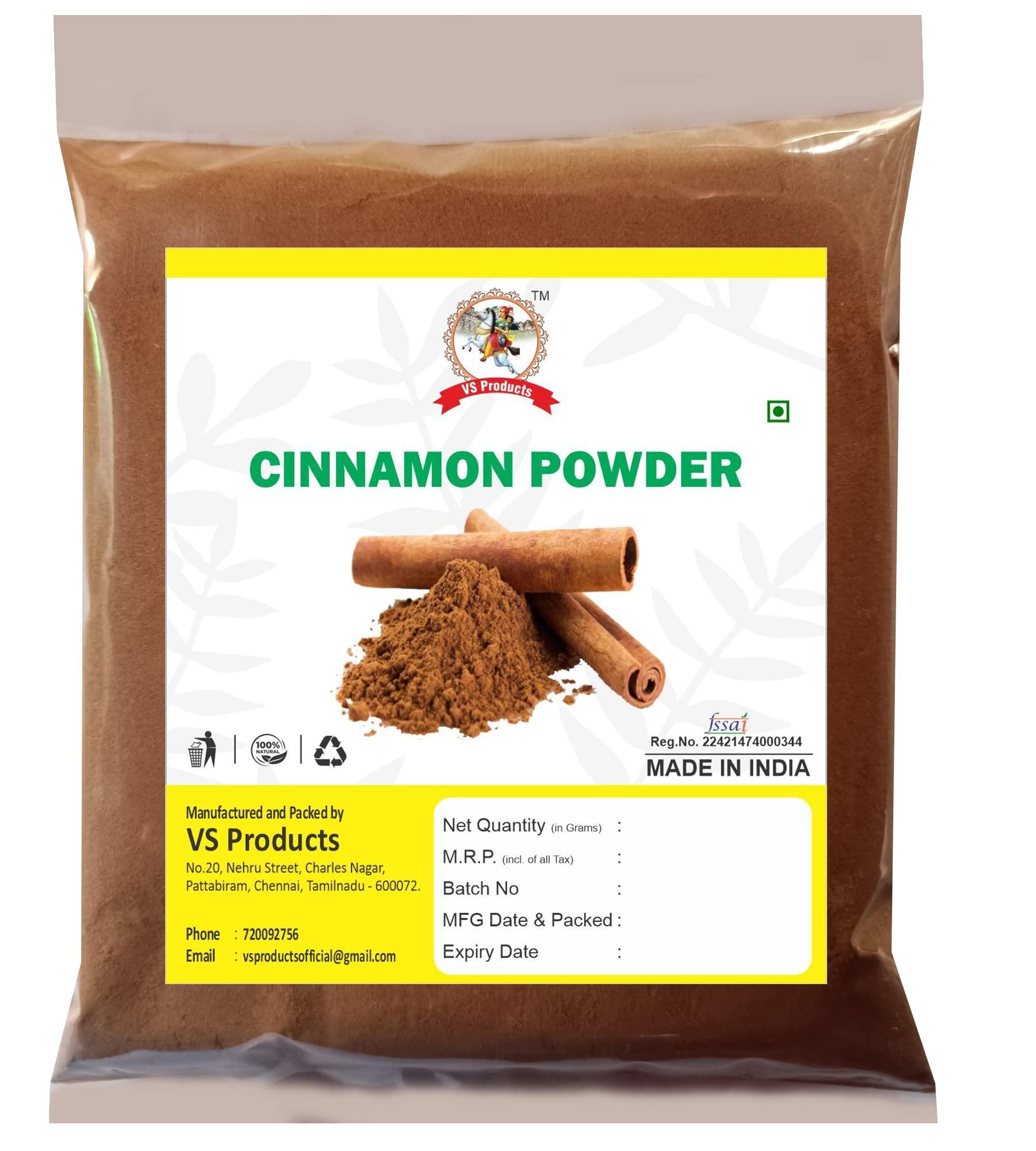 VS Products VS Products Lavanga Pattai Powder, 650g, Cinnamon Bark Powder, Dalchini, Teja, Daruchini, Lavanga Patta Powder (Pack of 6 x 100g , Pack of 1 X 50g)