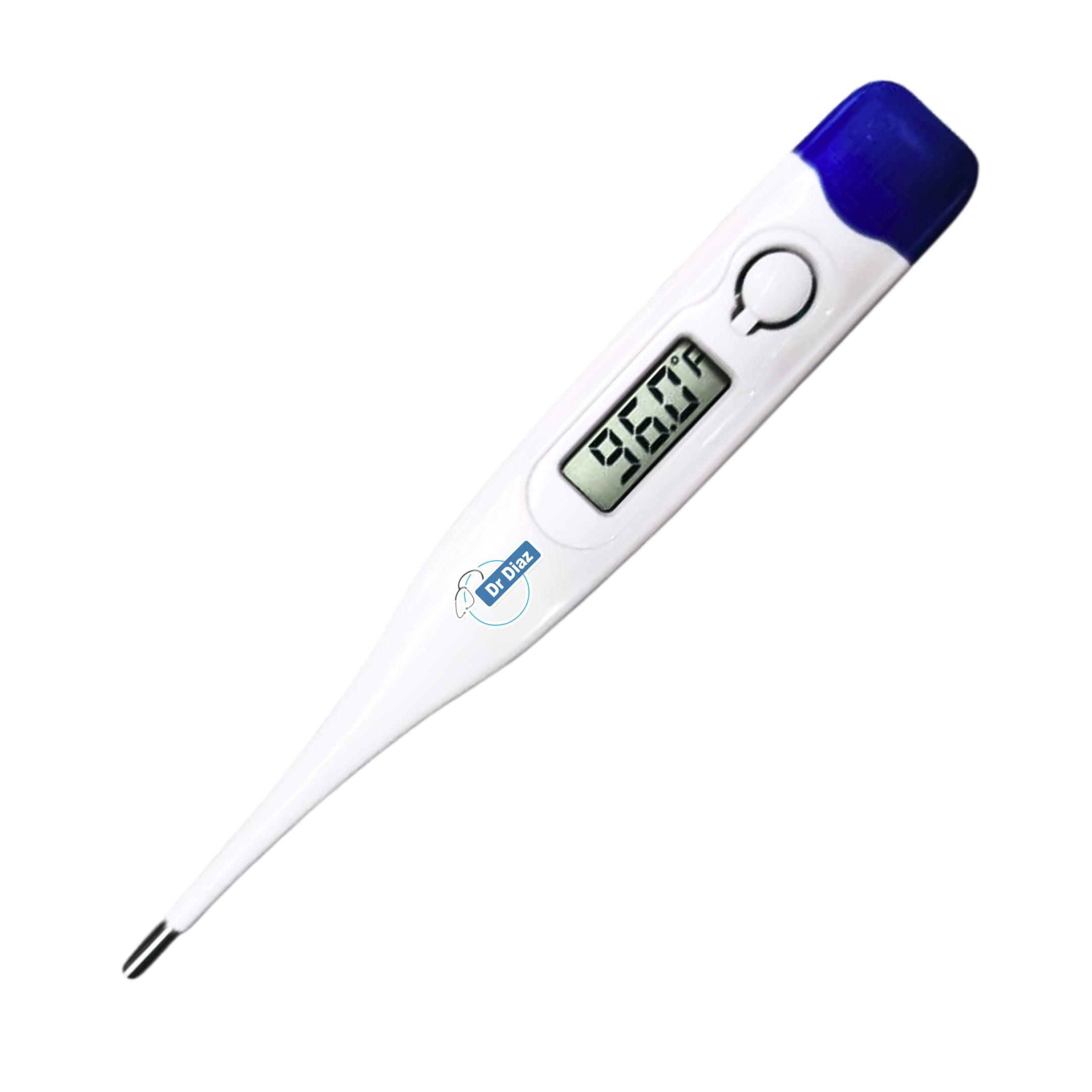Dr Diaz Dr Diaz Digital Clinical Oral Thermometer with USB Interface, Clock Display Accurate & Fast Rectal Fever Detecting Device