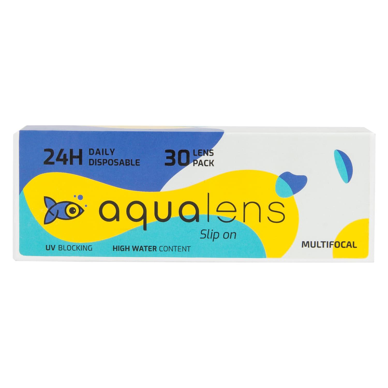AQUALENS CONTACT LENSES Aqualens 24H Daily Disposable Soft Contact Lenses with High Water Content, Oxygen Permeability & UV Protection - (30 Lens/Box) (-4.50)