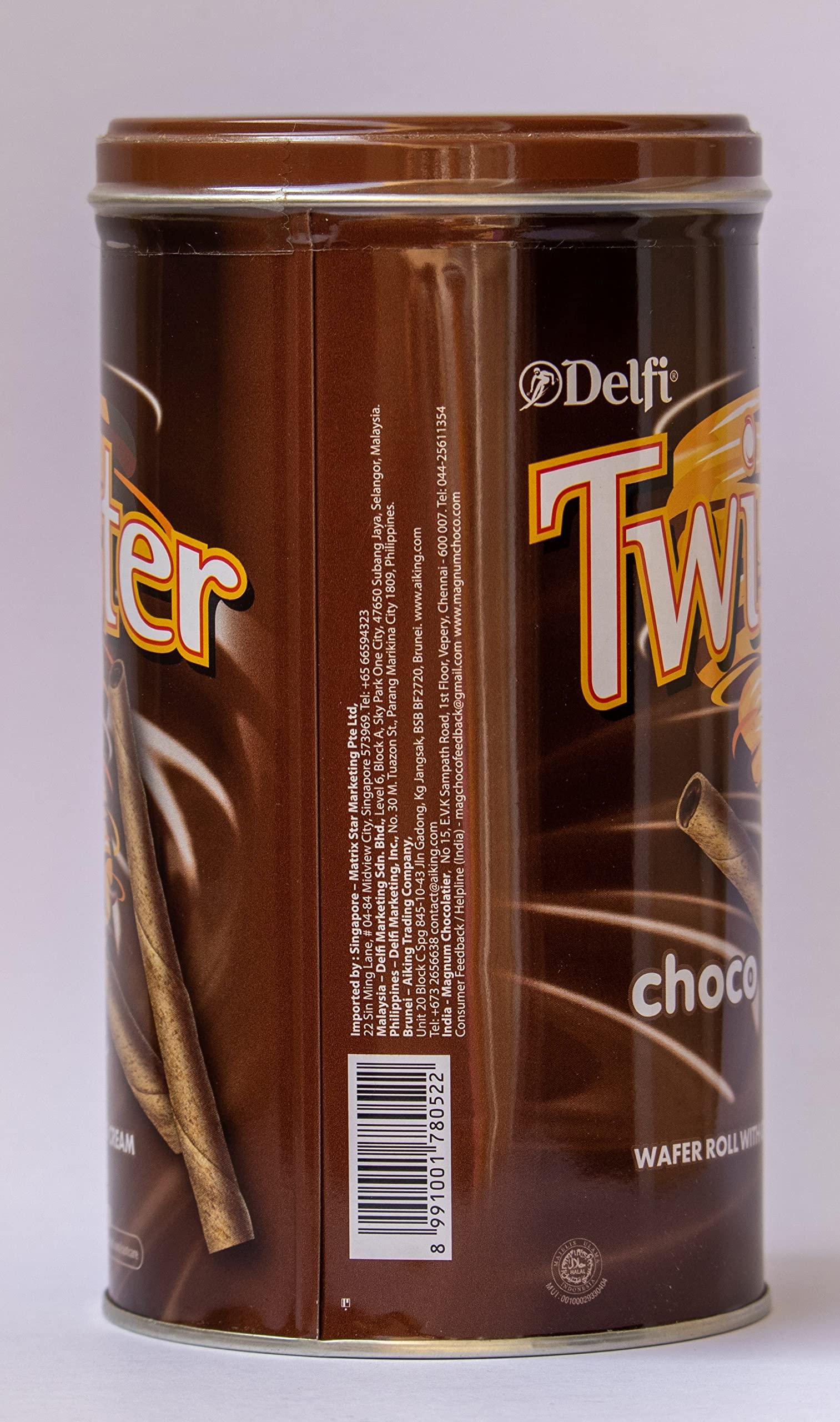 Delfi Delfi Twister Choco Wafer Rolls- (Net Quantity 320g)