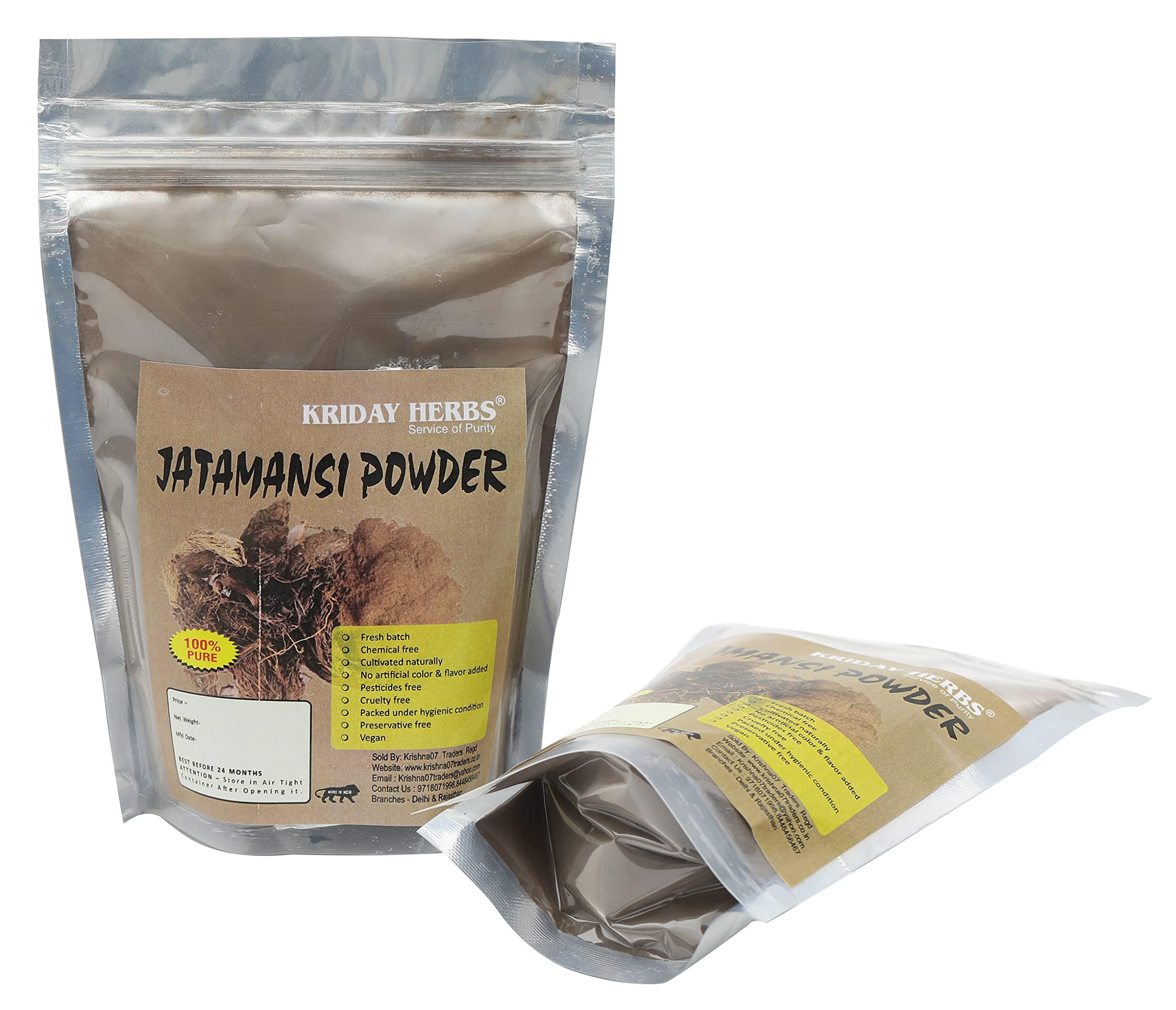 KRIDAY HERBS PURE & NATURAL JATAMANSI POWDER 200 GM by krishna07 traders