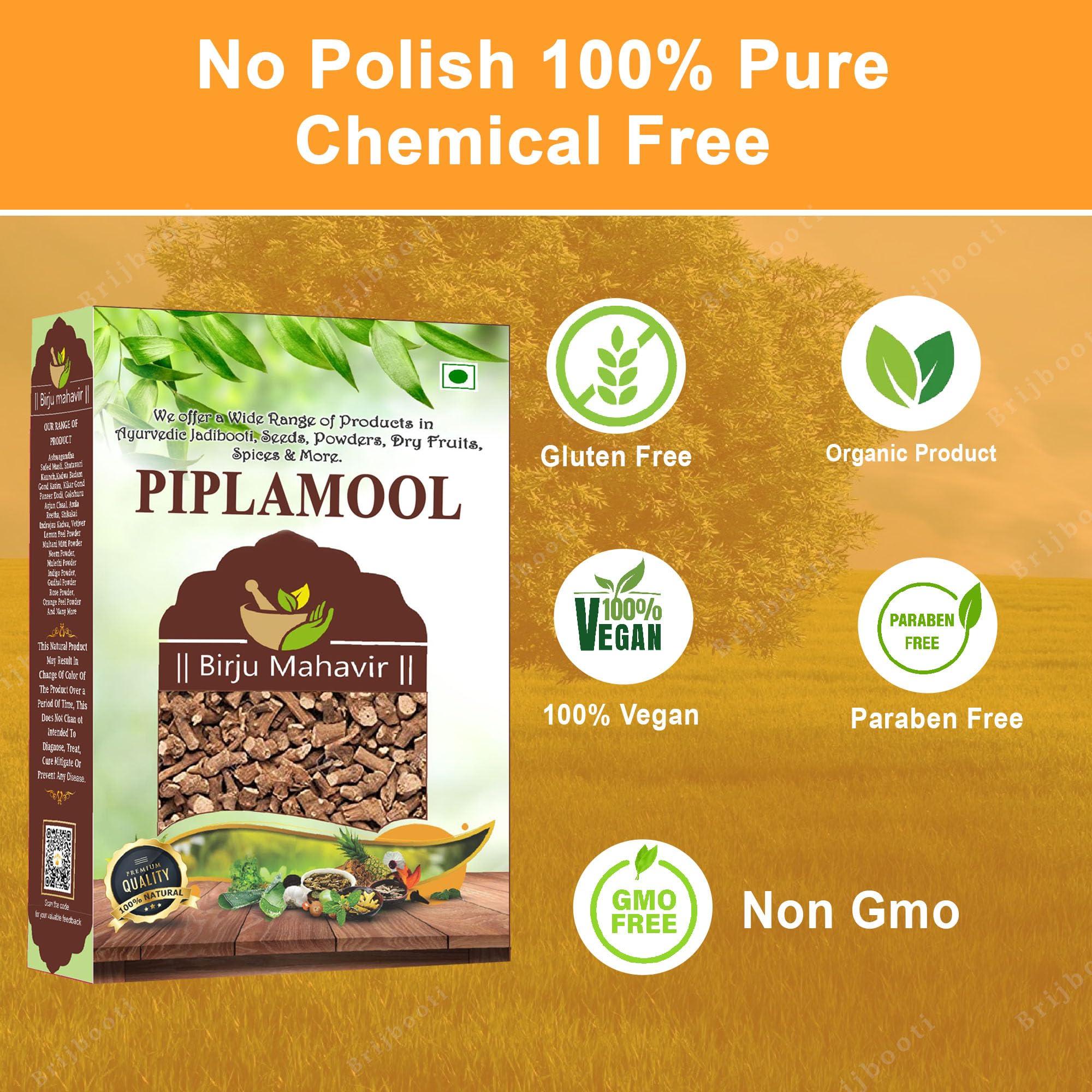 BrijBooti Brijbooti Pipla Mool (400 gm) | Piplamool Dampa | Piplamool | Peepla Mool