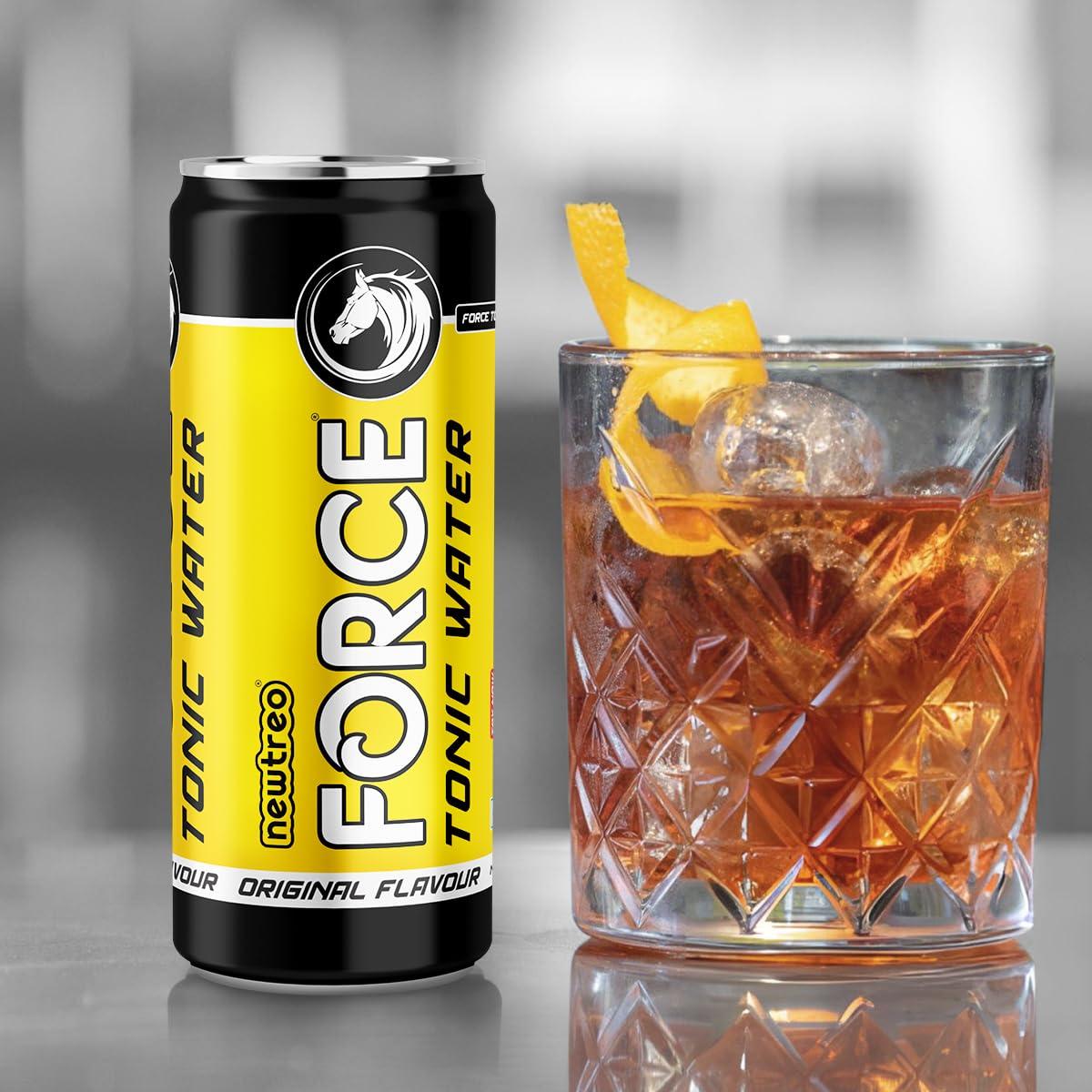 Newtreo Newtreo Tonic Water | Strong Quinine | Indian Tonic | Original Flavour | Pack of 6 x 250ml cans | 100% Recyclable cans