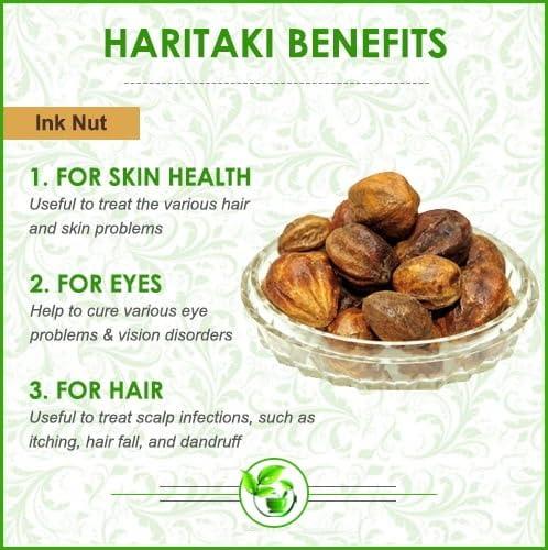 Livshine LivShine Natural Haritaki/Harad/Inknut Powder for Dark Circles - Ayurvedic Eye Care Remedy, Rich in Antioxidants - 400 Grams of Pure Powder for Brighter, Revitalized Under-Eye Skin and Overall Eye Health