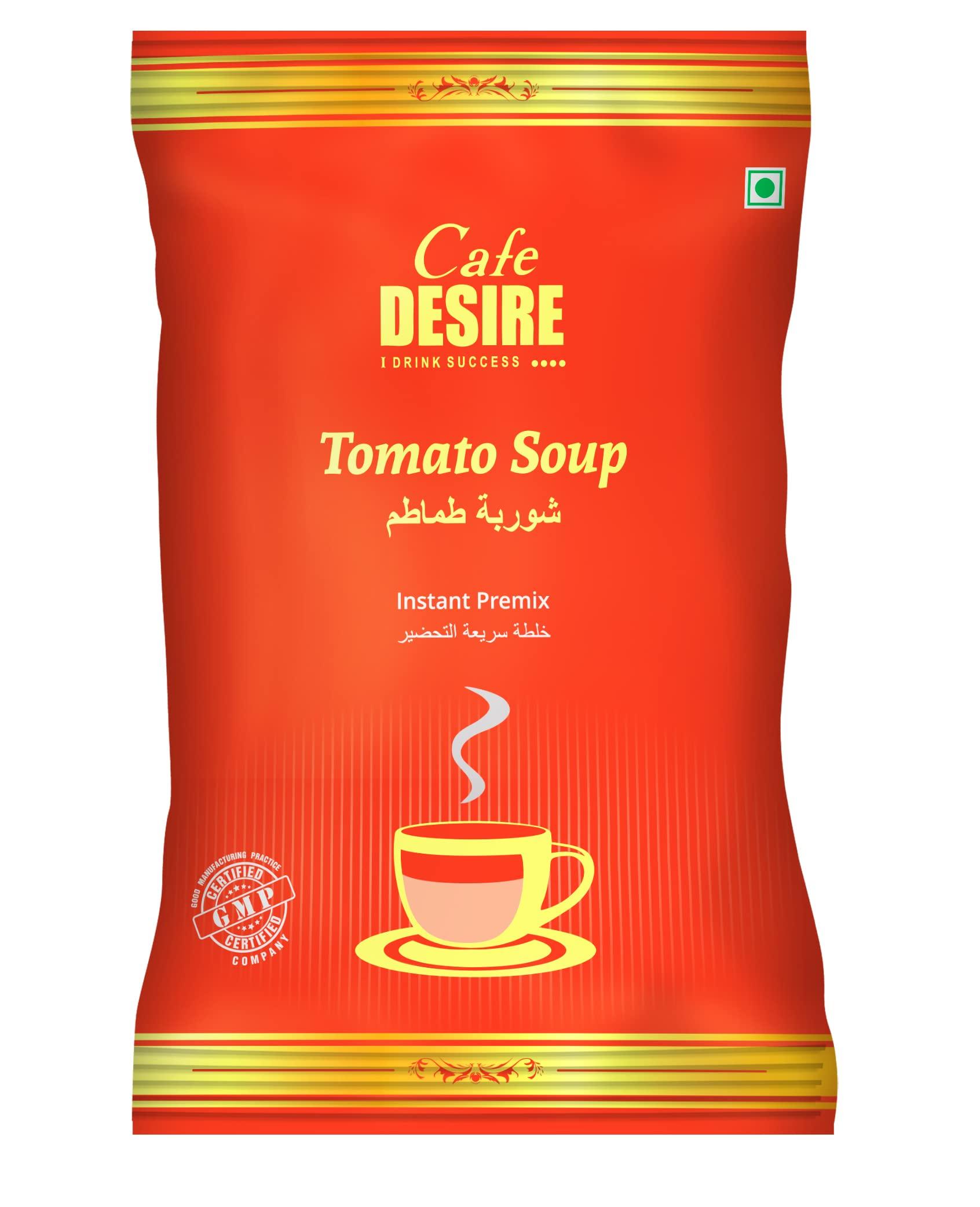 Cafe DESIRE I DRINK SUCCESS Cafe DESIRE I DRINK SUCCESS Instant Tomato Soup Premix for Vending Machine ( 500g ) | Rich Taste as Home-Made | Makes 40 Cups
