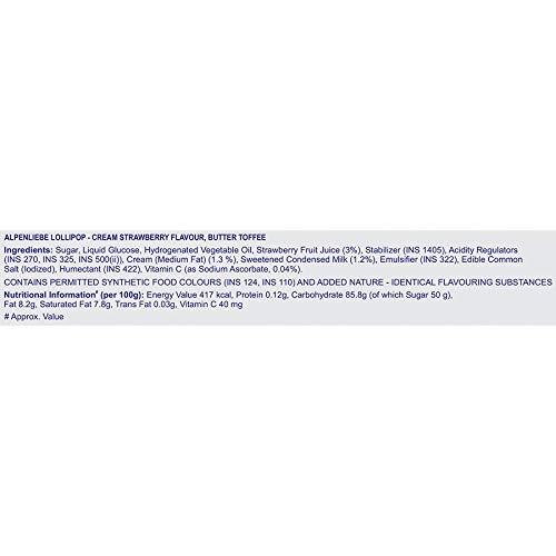 Alpenliebe Alpenliebe Pop, Assorted Flavours, Lollipop Display Hanger Pouch, 384g (Count of 48) + 4pc free