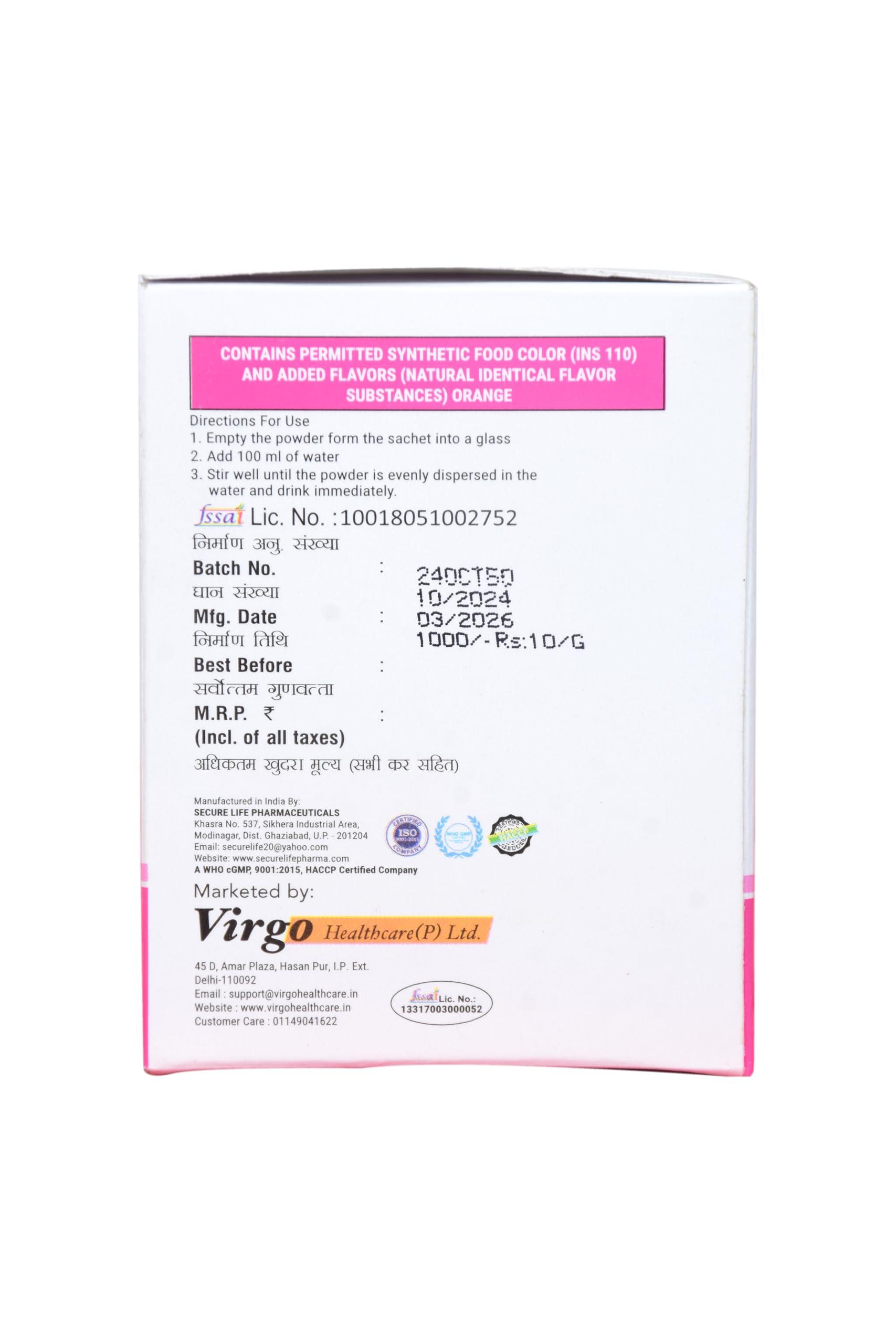 Generic Argiwerg L-arginine, Lycopene, Proanthocyanidin, Vitamins & Zinc Granules 20 Sachets