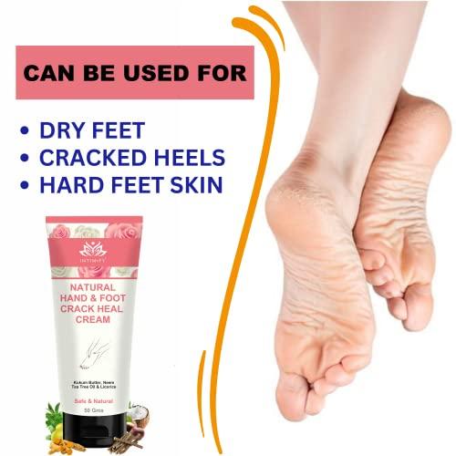 INTIMIFY INTIMIFY Foot Cream for Cracked Heels, Foot Cream For Dry Feet, Foot Crack Cream For Women & Men 50 gm (Pack of 1)