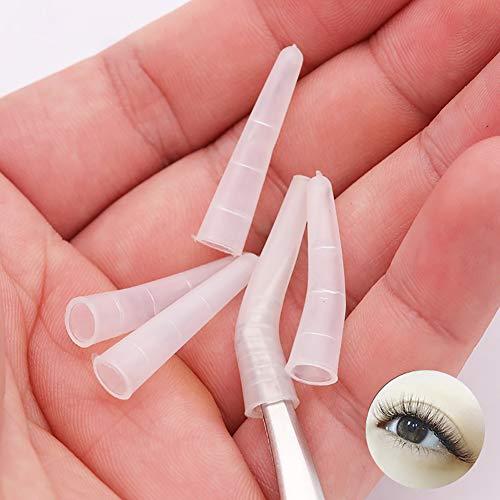 ccHuDE ccHuDE 100 Pcs Clear Tweezer Point Protectors Cap Tweezer Tip Protective Covers Stopper