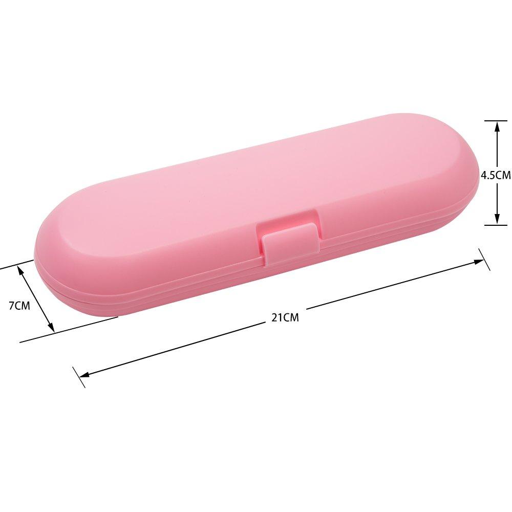 Nincha Plastic Electric Toothbrush Travel Case for Oral-B Pro Series, Pink