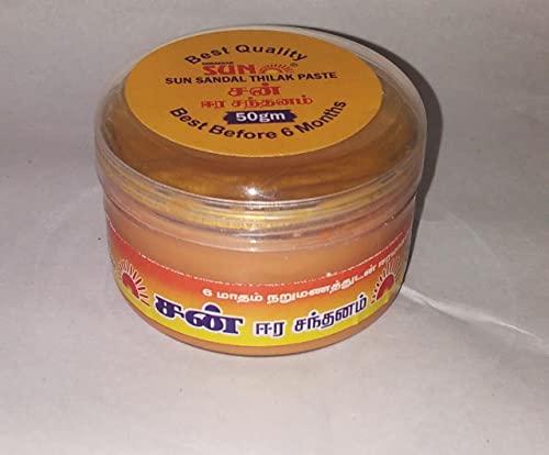 Gorakkar Poojas Pvt Ltd Sun Natural Scented Sacred Chandan/Sandal Forehead Tilak/Pooja Liquid Paste for Spiritual/Holy - (50 Grams)