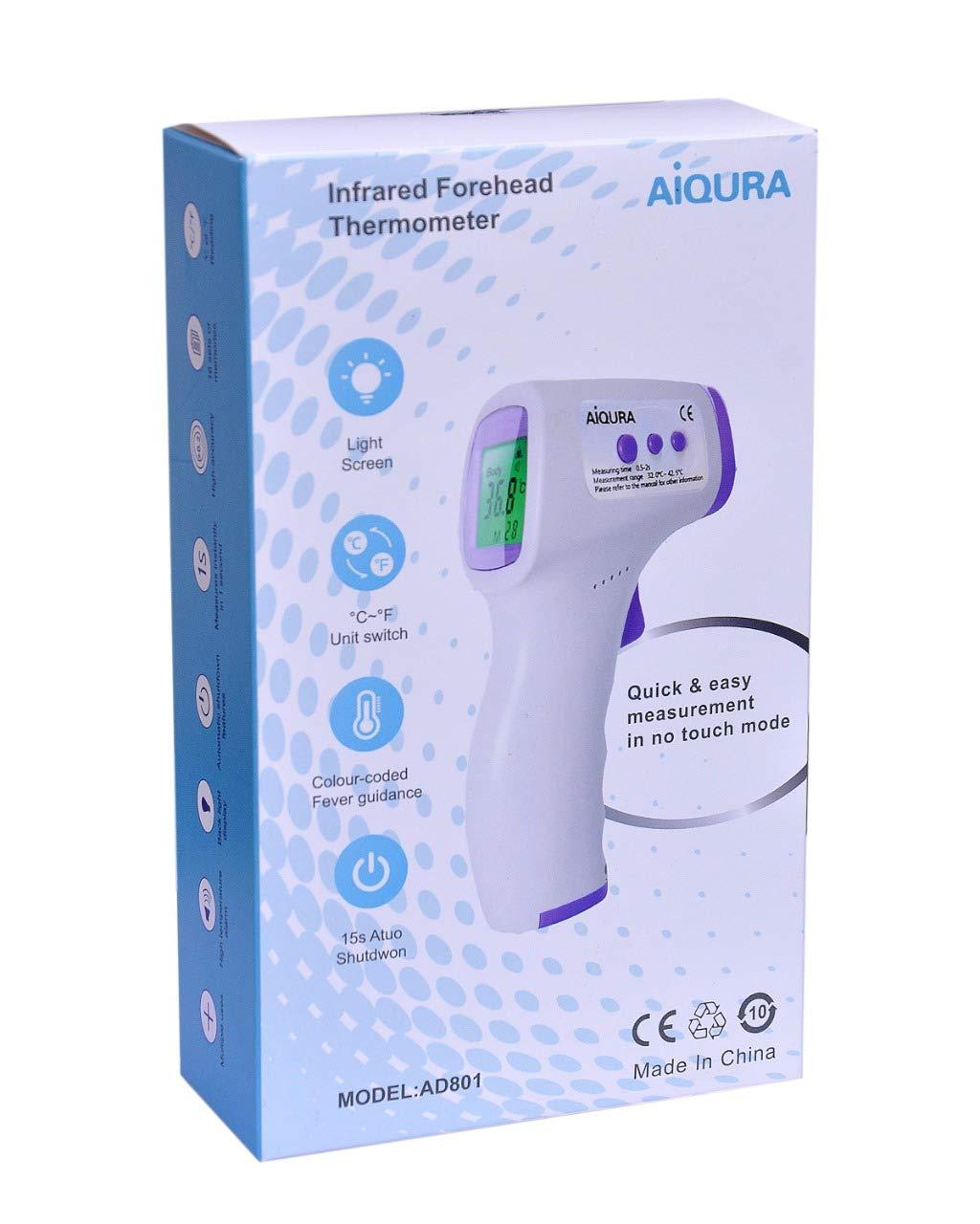Thermocare Thermocare TP-Infrared Non Contact Thermometer for Fever for Baby Digital Thermometers for Fever Kids (White)