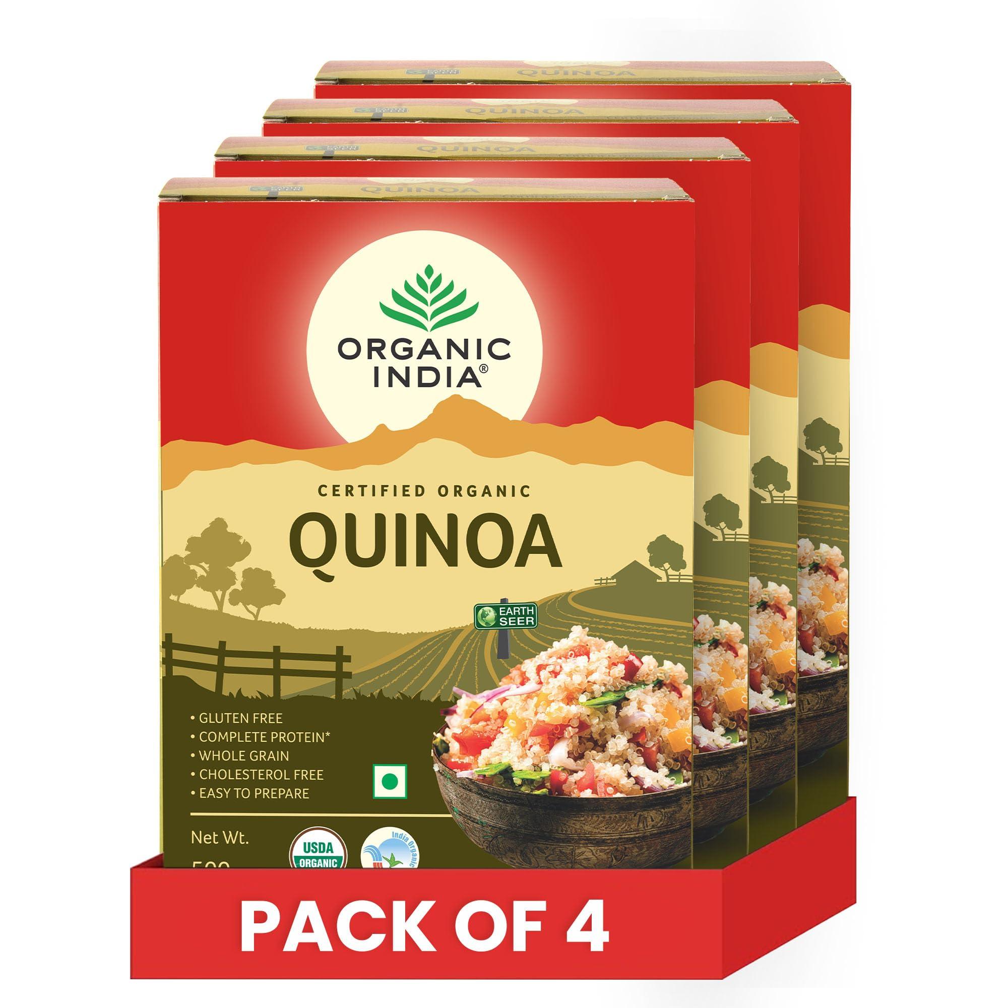 ORGANIC INDIA Organic India Quinoa Nutritious Food - 500 g (Pack of 4)