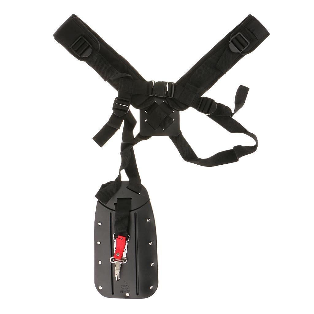 CALANDIS CALANDIS Double Shoulder Strimmer Harness Strap for Brush Cutter Trimmer with Carry Hook