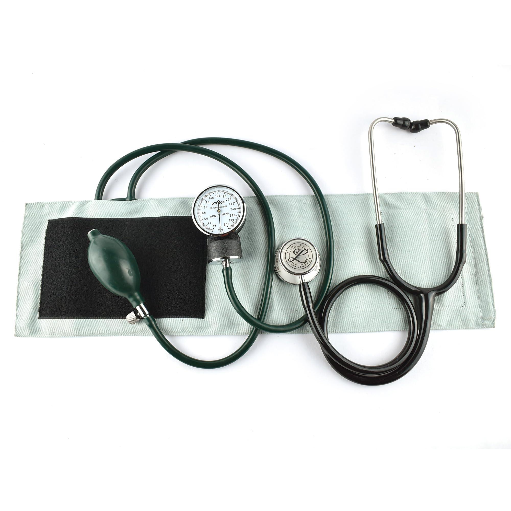 Dishan Dishan Dishan Manual Sphygmomanometer Doctor D for Aneroid Type Blood Pressure Monitor With Double Heart Stethoscope BP Machine