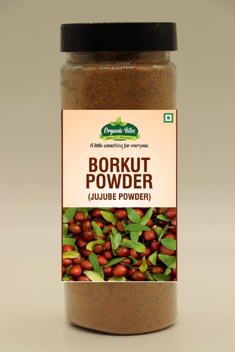 Organic Bites Organic Bites Borkut Powder in Jar | Borkut Churan Powder | Indian Jujube Powder. (200 GM)