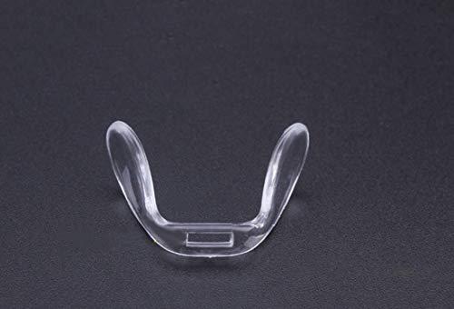 BEHLINE Saddle Bridge Nose Pads,BEHLINE One Piece Bridge Strap Anti-Slip Replacement Nosepads,U Shaped Screw-in Eyeglasses Nose Piece for Eyeglasses Eyeglass Glasses Eyewear Optical for Kids/Adult (Style 2)