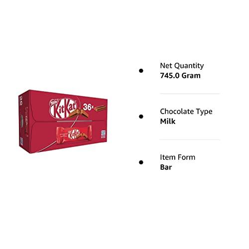 Nestle Nestle, Kitkat Pack of 36 pc Of 2 fingers Each Made In UK, Chocolate, 745 gram