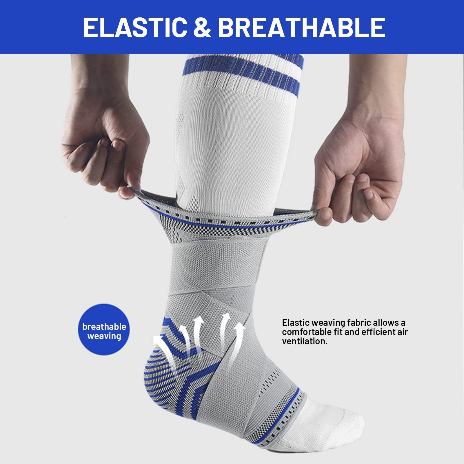 Qunan Qunan Ankle Port Adjustable Port Elastic Bands for Basketball Cycling Protection