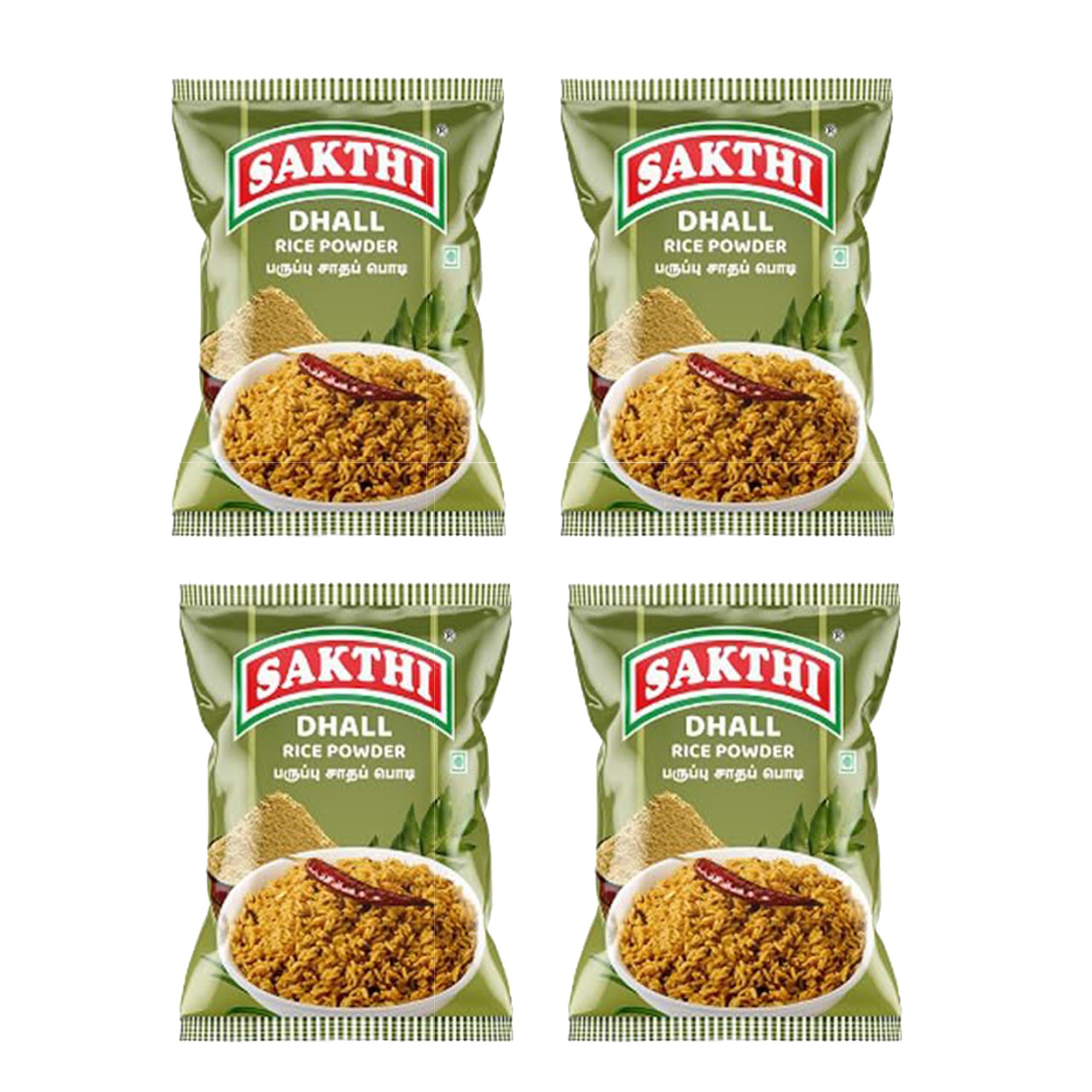 SAKTHI SAKTHI 100 Gm Dhal Rice Mix Powder South Indian Flavoured Premium Spices Blend Instant Rice Mix Powder | Fresh & Natural Paruppu Podi | No Preservatives (Pack of 3)
