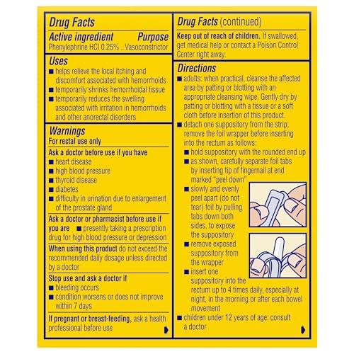 Preparation H Preparation H Pfizer Prep H Suppositories- 12 Count