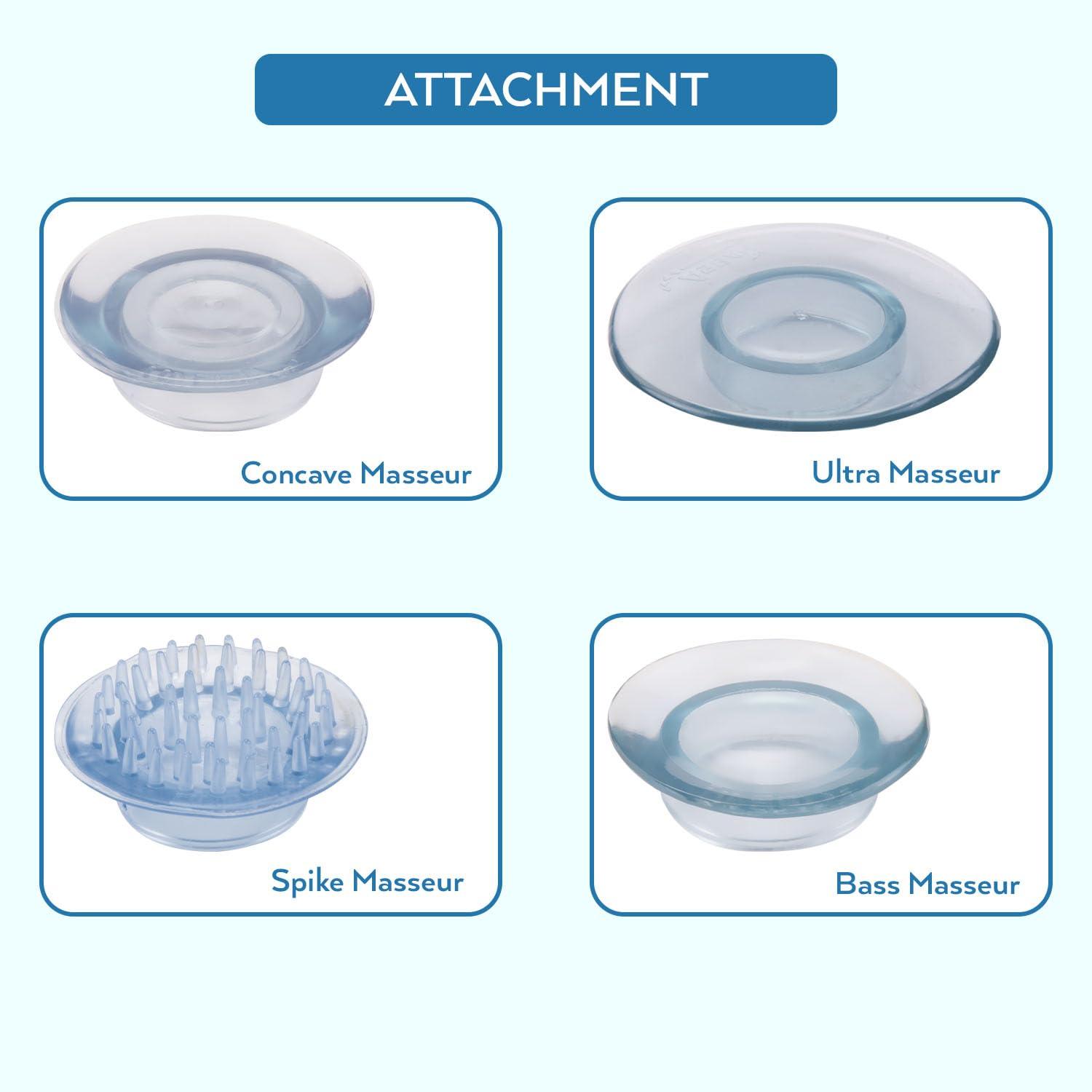 ASBAH ASBAH Tonic Massager Machine for Face & Other Body Parts| Electric Massager with 5 Interchangeable Heads for Pain Relief & Relaxation |Facial machine for Salon & Parlor |Handheld Massager - Multicolor