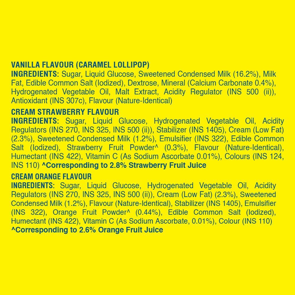 Alpenliebe Alpenliebe Pop Assorted Lollipop (Orange, Strawberry & Caramel Flavour)- 384 Grams Pack (48 Pieces)