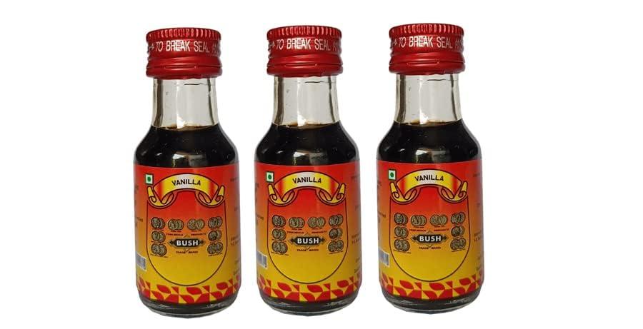 eVasavamba IFF Bush Vanilla Essence | Flavouring Agent | Culinary Essence | Vanilla Dark | Vanilla Extract | A++ Grade, 28ml (28ml x 3 Pcs)