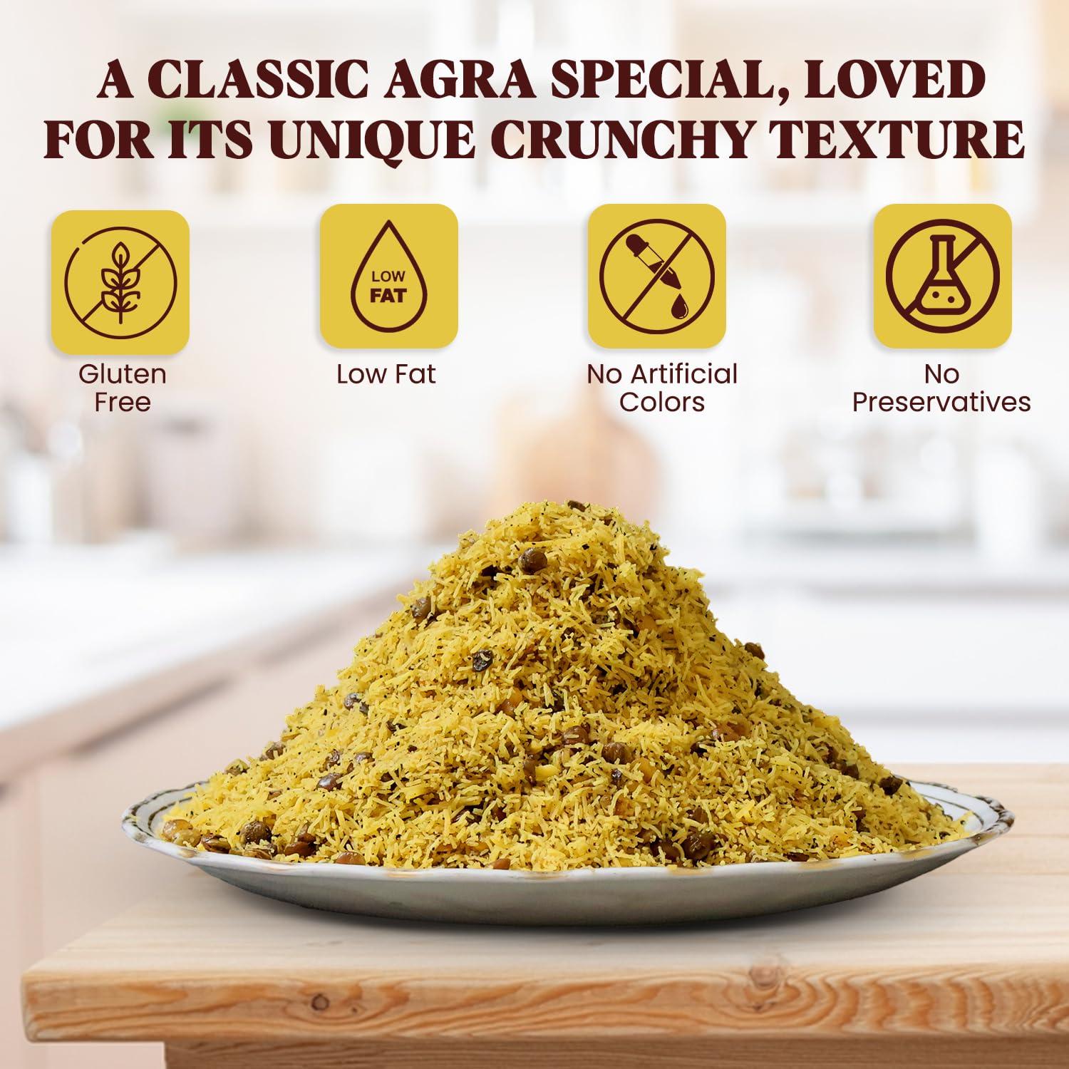 PANCHI KA PETHA AUR DALMUT PANCHHI Agra Special Dalmoth Namkeen | Popular Indian Snacks Special Dalmoth Mixture Namkeen | Panchhi Petha (800 gm)