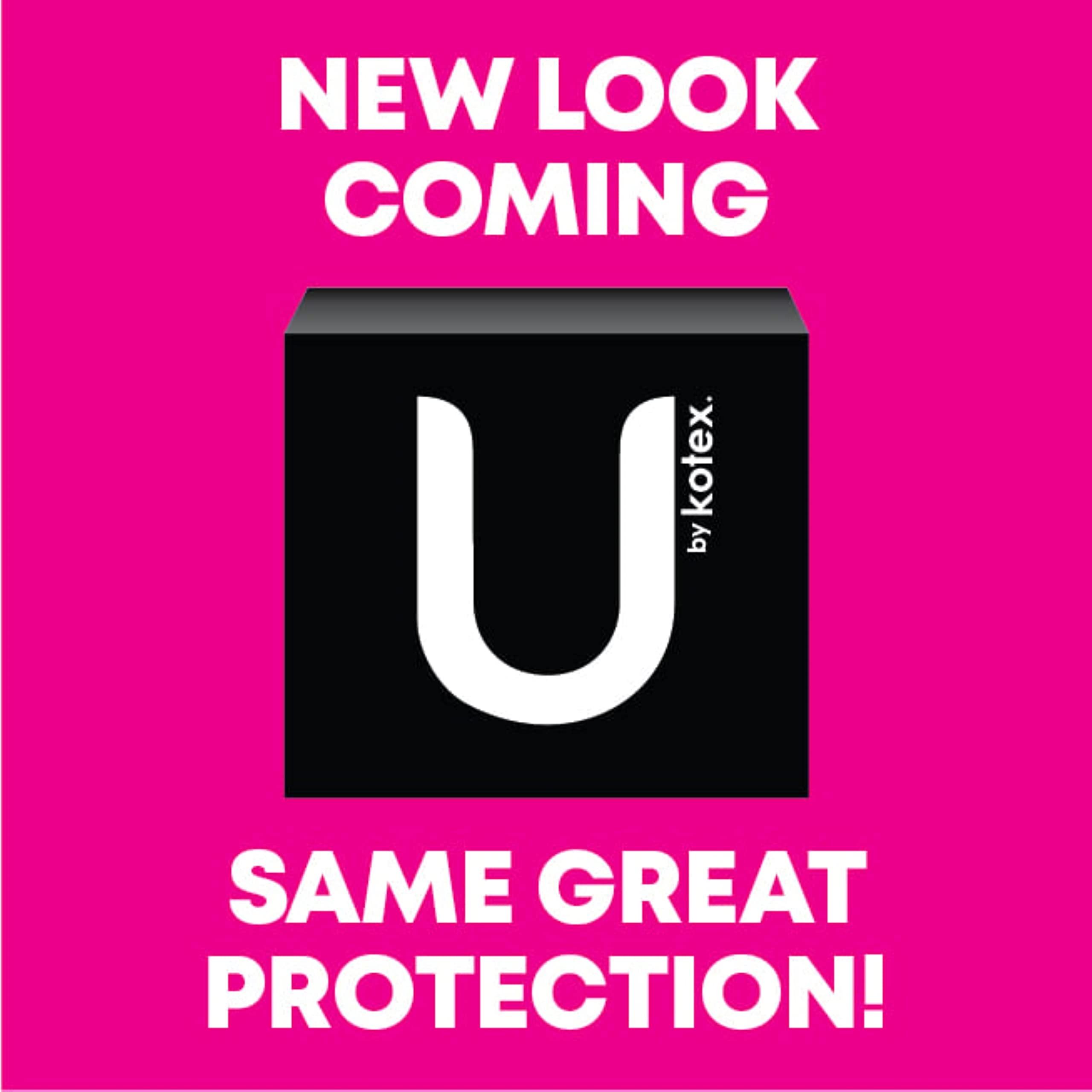 U by Kotex U by Kotex CleanWear Ultra Thin Feminine Pads with Wings, Heavy Absorbency, 40 Count