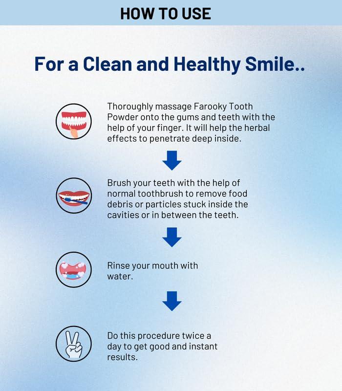 Zinda Tilismath Zinda Tilismath Farooky Tooth Powder 80g | Premium Ayurvedic Oral Care | Stops Gum Bleeding, Tooth Decay | All Natural, Vegan | Trusted by Millions Globally (Pack of 3)