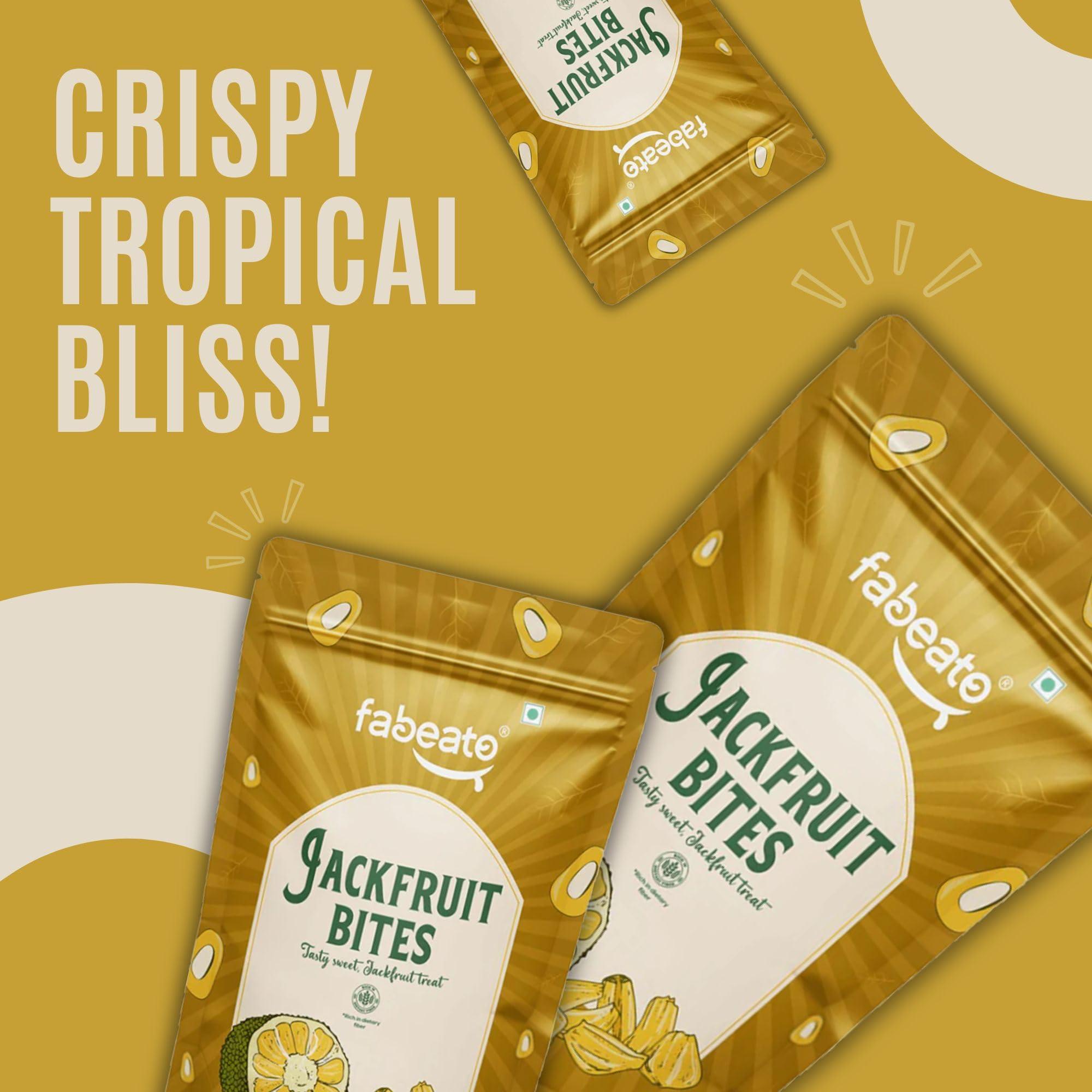 Fabeato Fabeato Jack Fruit Chips |Vacuum Fried |Gluten Free | Vegan Friendly Snack | Trans free|No Artificial Flavour | Vegetable Chips (Pack of 3 X 60g)