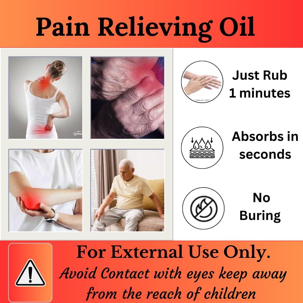 Black Arrow Black Arrow Ayurvedic Massage pain calm oil For Knee Leg, Shoulder, back & Joint pain oil - 100ml