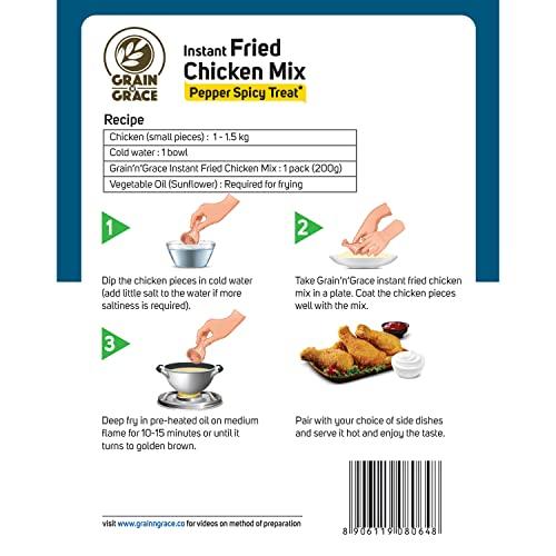 Grain N Grace Grain n Grace Instant Fried Chicken Mix - Pepper Spicy Treat (200g)