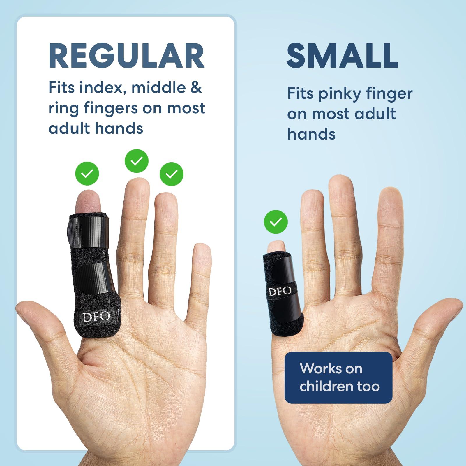Dr. Frederick\'s Original Dr. Frederick\'s Original Trigger Finger Splint - 2 Pieces - Doctor-Developed Design Fits Index Finger - Middle Finger - Ring Finger