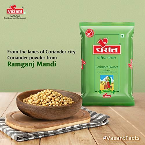 VASANT VASANT Masala Coriander Powder | Coriander Powder | Masala Powder | Dhaniya | Dhana | Lowers Cholesterol | Good for Haircare & Skincare | Indian Spices & Masala | Vegetarian | 1 Kg