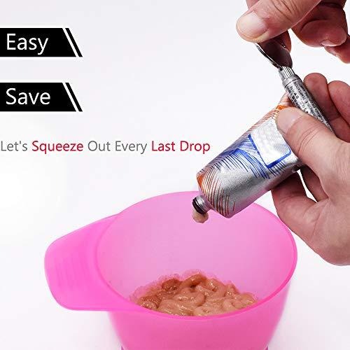 PERFEHAIR 5pcs Color Key Tube Squeezer, Salon Metal Toothpaste Tube Squeezer